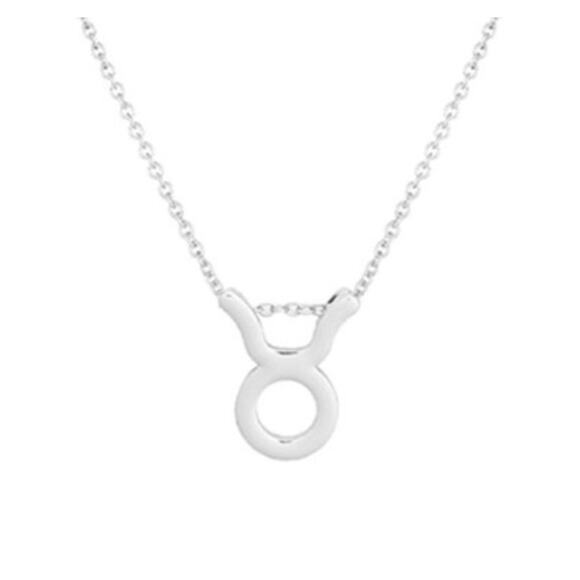 2/$30 Astrology Necklace Taurus Silver Tone Constellation Necklace Gift Simple - Picture 1 of 5